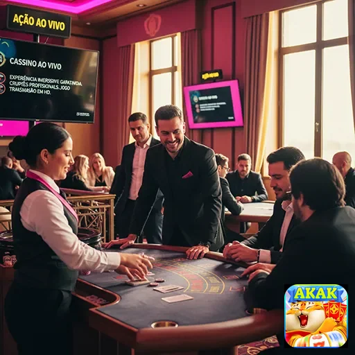 Ilustração de Acesse o cassino online akak com rapidez e segurança