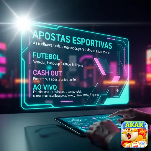 Ilustração de Acesse o cassino online akak com rapidez e segurança